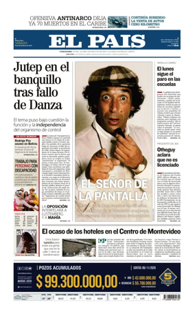 Cover of El Pais (Uruguay)