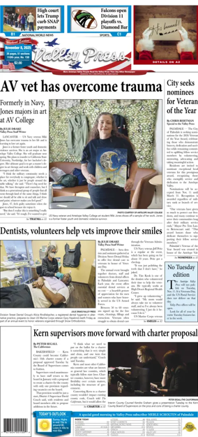 Cover of Antelope Valley Press