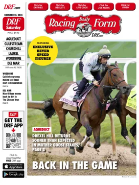 Cover of Daily Racing Form National Digital Edition