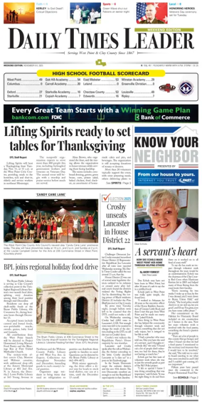 Cover of Daily Times Leader