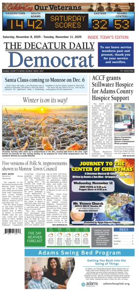 Cover of The Decatur Daily Democrat