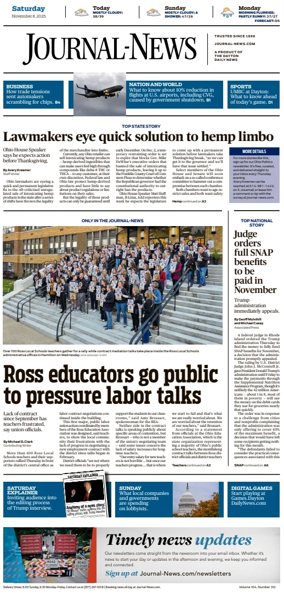 Cover of Hamilton Journal News