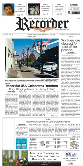 Cover of Porterville Recorder