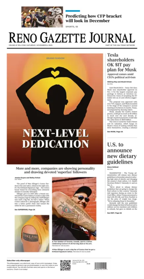 Cover of Reno Gazette Journal