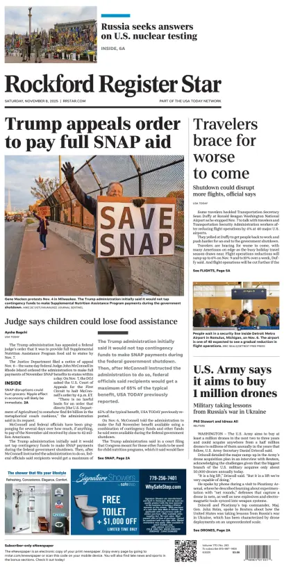 Cover of Rockford Register Star