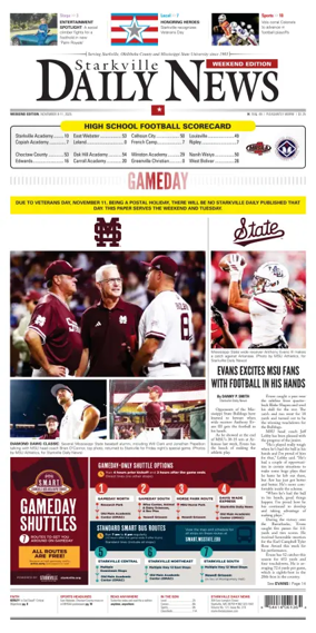 Cover of Starkville Daily News