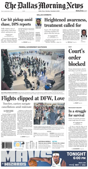 Cover of The Dallas Morning News