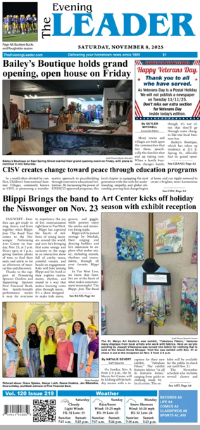 Cover of The Evening Leader