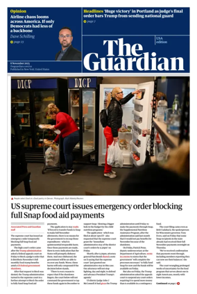 Cover of The Guardian (USA)