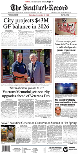 Cover of The Sentinel-Record