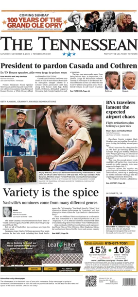 Cover of The Tennessean