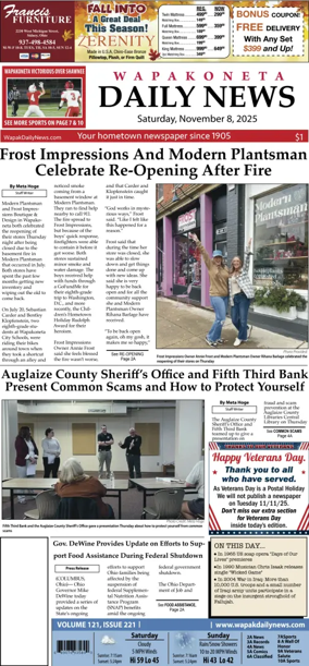 Cover of Wapakoneta Daily News