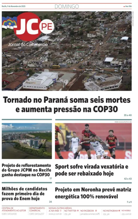 Cover of Jornal do Commercio