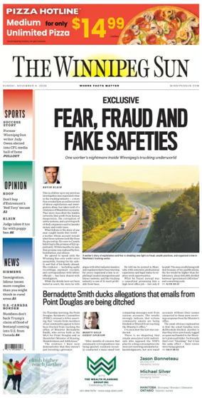 Cover of Winnipeg Sun