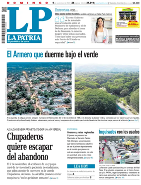 Cover of La Patria (Colombia)