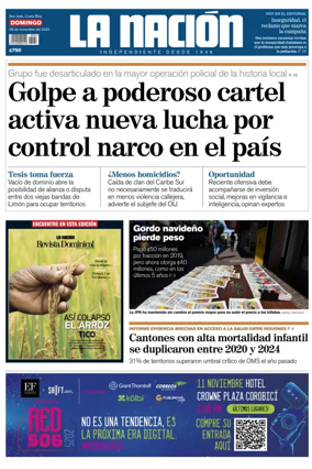 Cover of La Nacion (Costa Rica)