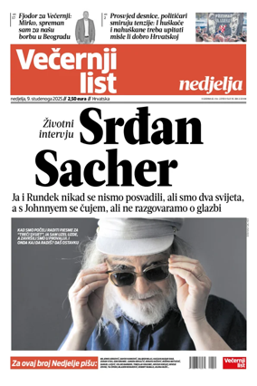 Cover of Vecernji list - Hrvatska