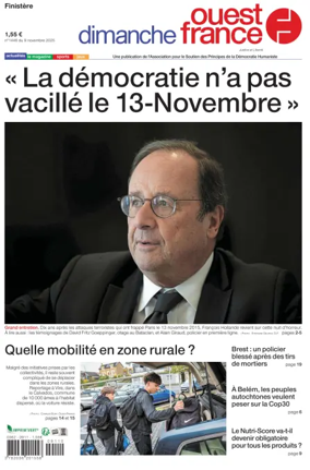 Cover of Dimanche Ouest France (Finistere)