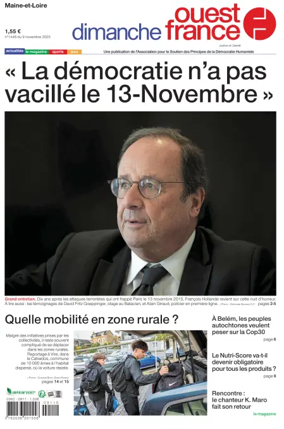 Cover of Dimanche Ouest France (Maine-et-Loire)