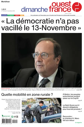 Cover of Dimanche Ouest France (Morbihan)