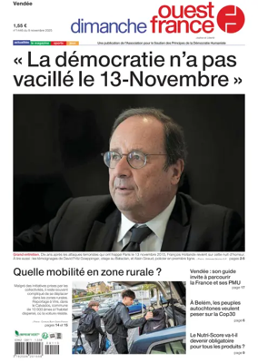Cover of Dimanche Ouest France (Vendee)