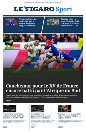 Cover of Le Figaro Sport