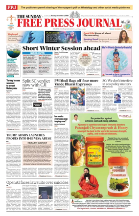 Cover of The Free Press Journal