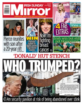 Cover of Irish Sunday Mirror