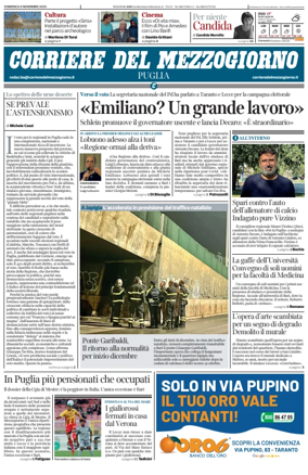 Cover of Corriere del Mezzogiorno (Puglia)