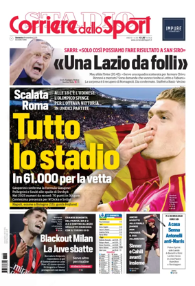 Cover of Corriere dello Sport (Lazio)
