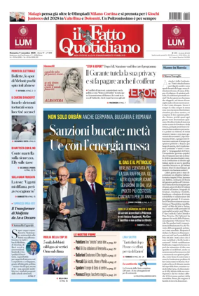 Cover of Il Fatto Quotidiano