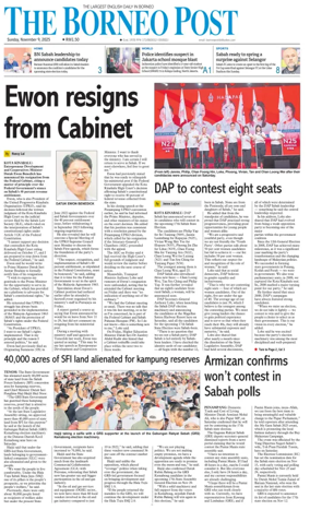 Cover of The Borneo Post (Sabah)