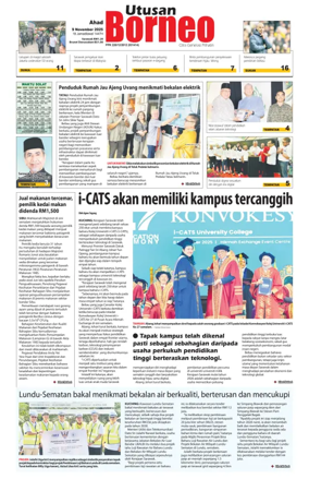 Cover of Utusan Borneo (Sarawak)