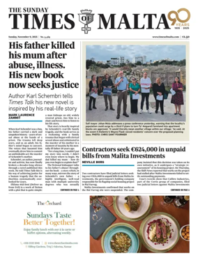 Cover of The Sunday Times of Malta