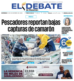 Cover of El Debate de Mazatlan