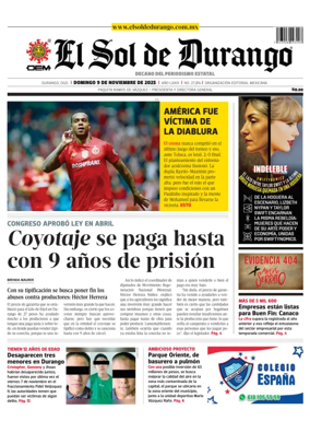 Cover of El Sol de Durango