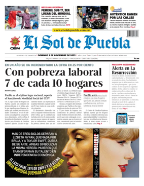 Cover of El Sol de Puebla