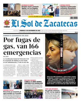 Cover of El Sol de Zacatecas