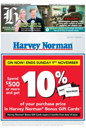 Cover of Herald on Sunday