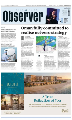 Cover of Oman Daily Observer