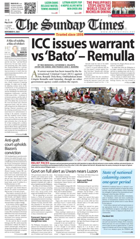Cover of Manila Times