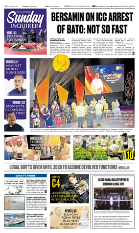 Cover of Philippine Daily Inquirer