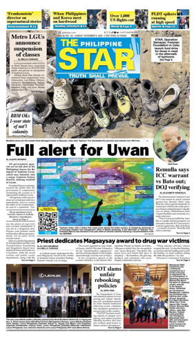 Cover of The Philippine Star