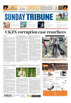 Cover of Sunday Tribune