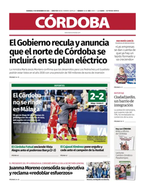 Cover of Diario Córdoba