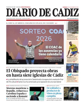Cover of Diario de Cadiz