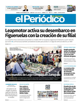 Cover of El Periódico Aragón