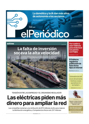 Cover of El Periódico de Catalunya (Castellano)