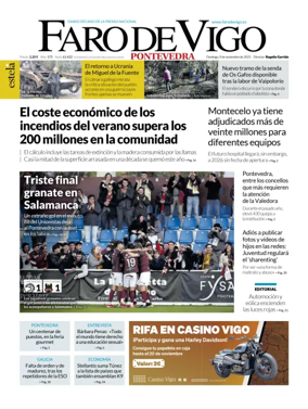 Cover of Faro de Vigo (Pontevedra)