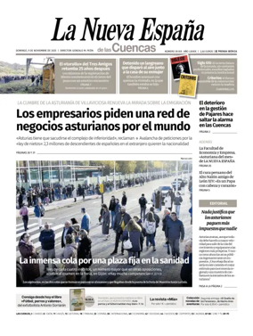 Cover of La Nueva España (Cuencas)